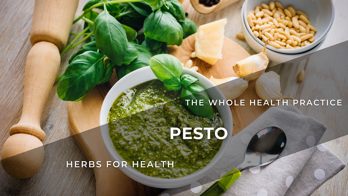 Herbs for Health Recipe Basil Classic Italian Pesto