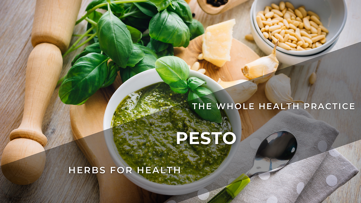 Herbs for Health Recipe: Basil – Classic Italian Pesto
